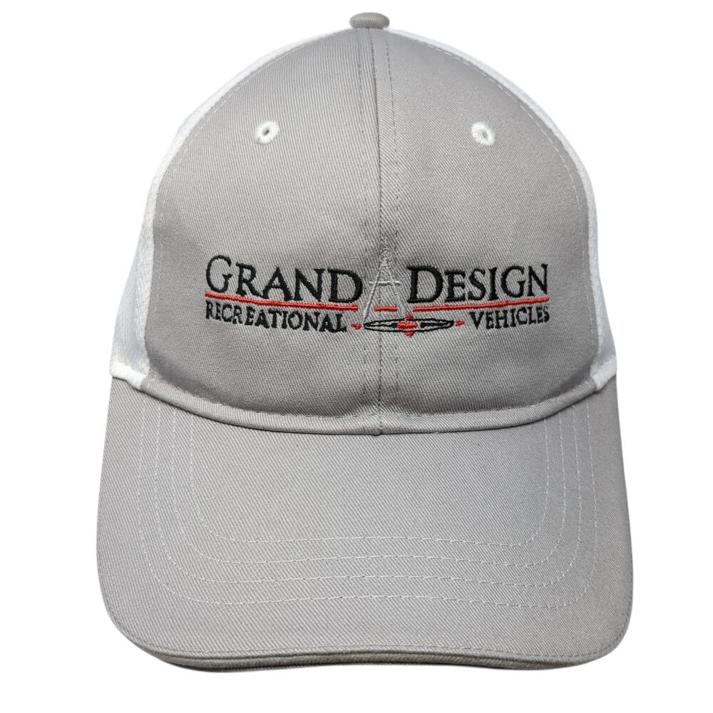 Grand Design Strapback Baseball Cap Gray One Size Adjustable Paramount Apparel
